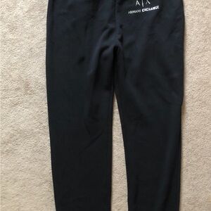 Armani Exchange Women’s Black Pants Sweatpants Embellished Size Large